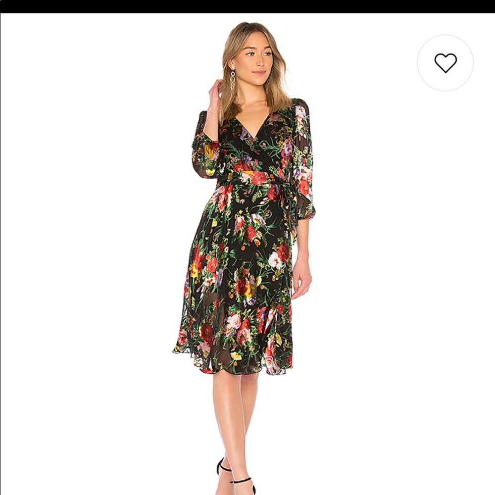 Alice and Olivia Abney wrap dress